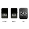 Father's Day Quotes & Sayings Windproof Lighters - Black, Double Sided, w Lid - APPROVAL