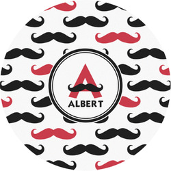 Mustache Print Multipurpose Round Labels - 1" (Personalized)