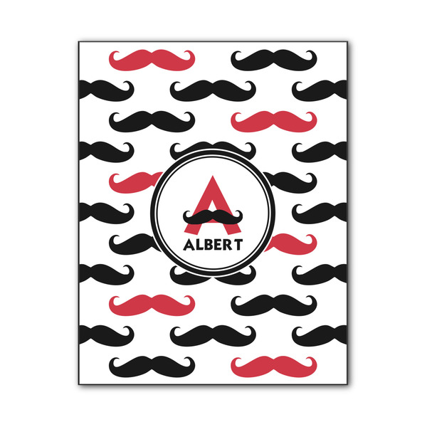 Custom Mustache Print Wood Print - 11x14 (Personalized)