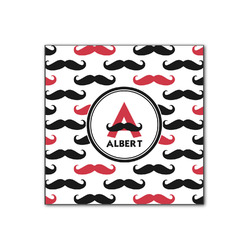 Mustache Print Wood Print - 12x12 (Personalized)