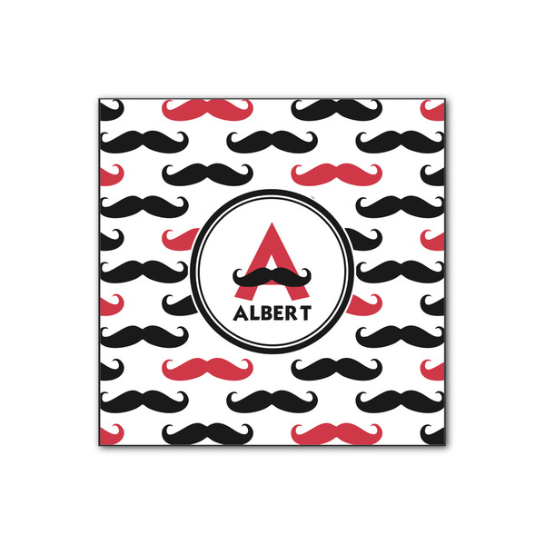 Custom Mustache Print Wood Print - 12x12 (Personalized)