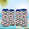 Mustache Print 16oz Can Sleeve - Set of 4 - LIFESTYLE