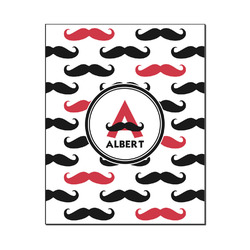 Mustache Print Wood Print - 16x20 (Personalized)