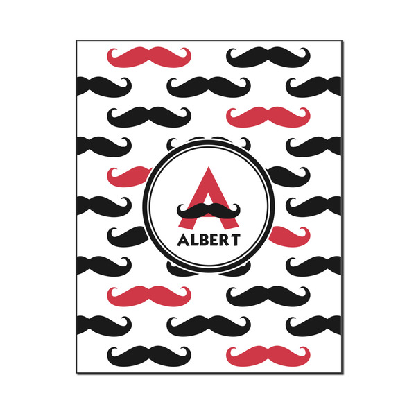 Custom Mustache Print Wood Print - 16x20 (Personalized)