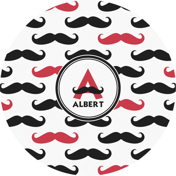 Custom Mustache Print Multipurpose Round Labels - 2" (Personalized)