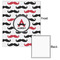 Mustache Print 20x24 - Matte Poster - Front & Back