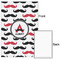 Mustache Print 20x30 - Matte Poster - Front & Back