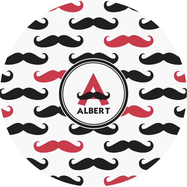 Custom Mustache Print Multipurpose Round Labels - 3" (Personalized)