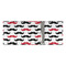 Mustache Print 3 Ring Binders - Full Wrap - 3" - OPEN INSIDE