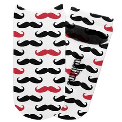 Mustache Print Adult Ankle Socks
