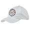 Mustache Print Baseball Cap - White (Personalized)