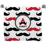 Mustache Print Bath Towel (Personalized)