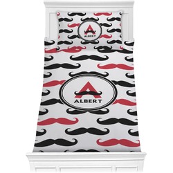 Mustache Print Comforter Set - Twin XL (Personalized)