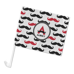 Mustache Print Car Flag (Personalized)