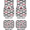 Mustache Print Car Floor Mats Set (2F + 2B)