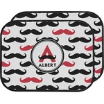 Mustache Print Car Floor Mats (Back Seat) (Personalized)