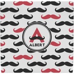 Mustache Print Ceramic Tile Hot Pad (Personalized)