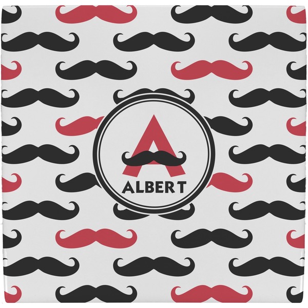 Custom Mustache Print Ceramic Tile Hot Pad (Personalized)