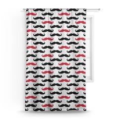 Mustache Print Curtain