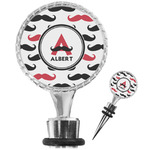 Mustache Print Wine Bottle Stopper (Personalized)