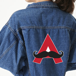 Mustache Print Large Custom Shape Patch - 2XL (Personalized)