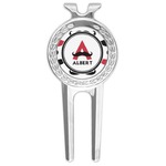 Mustache Print Golf Divot Tool & Ball Marker (Personalized)