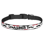 Mustache Print Dog Collar (Personalized)