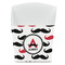 Mustache Print French Fry Favor Box - Front View