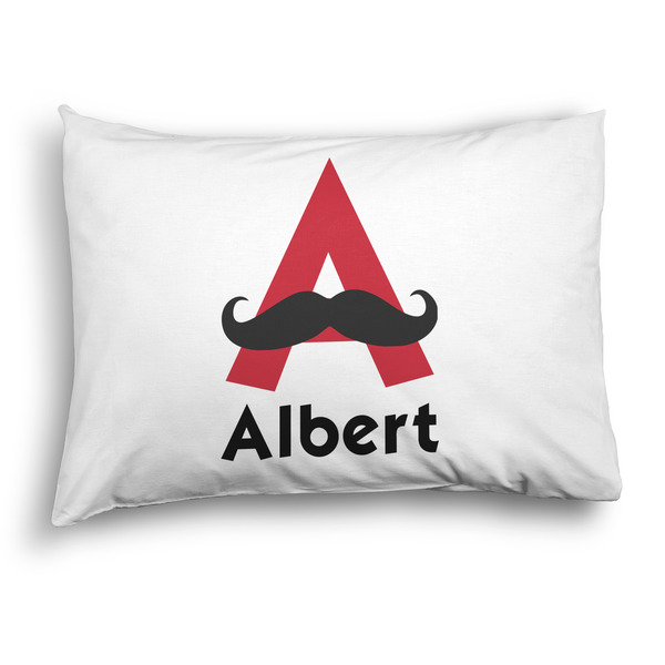 Custom Mustache Print Pillow Case - Standard - Graphic (Personalized)