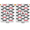 Mustache Print Garden Flags - Large - Double Sided - APPROVAL