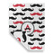 Mustache Print Garden Flags - Large - Double Sided - FRONT FOLDED