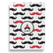 Mustache Print House Flags - Double Sided - FRONT