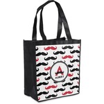 Mustache Print Grocery Bag (Personalized)