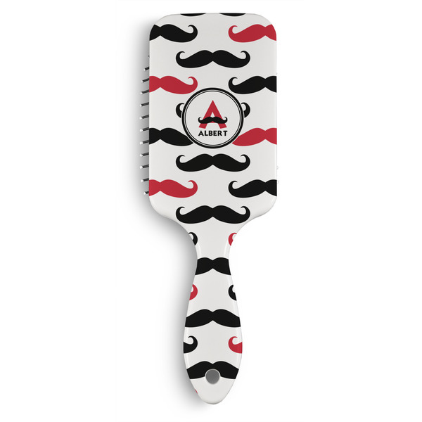 Custom Mustache Print Hair Brushes (Personalized)