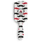 Mustache Print Hair Brush - Front View