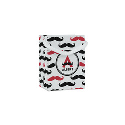 Mustache Print Jewelry Gift Bags - Matte (Personalized)