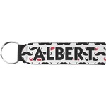 Mustache Print Neoprene Keychain Fob (Personalized)