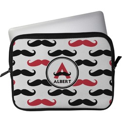 Mustache Print Laptop Sleeve / Case (Personalized)