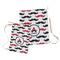 Mustache Print Laundry Bag - Both Bags