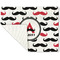 Mustache Print Linen Placemat - Folded Corner (single side)