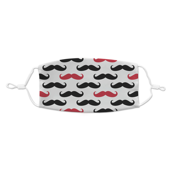 Custom Mustache Print Kid's Cloth Face Mask - Standard