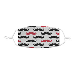Mustache Print Kid's Cloth Face Mask - XSmall
