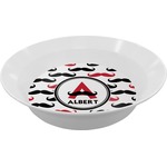 Mustache Print Melamine Bowl (Personalized)