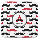 Mustache Print Memory Foam Bath Mat - 48"x48" (Personalized)