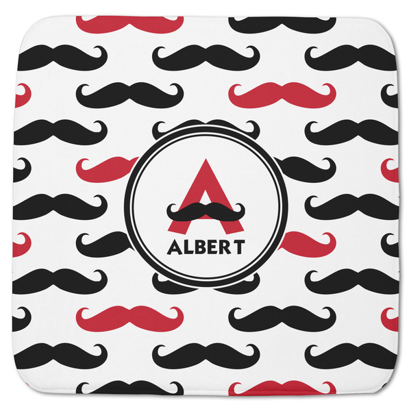 Custom Mustache Print Memory Foam Bath Mat - 48"x48" (Personalized)