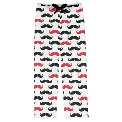 Mustache Print Mens Pajama Pants - L