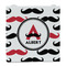 Mustache Print Party Favor Gift Bag - Gloss - Front