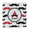 Mustache Print Party Favor Gift Bag - Matte - Front
