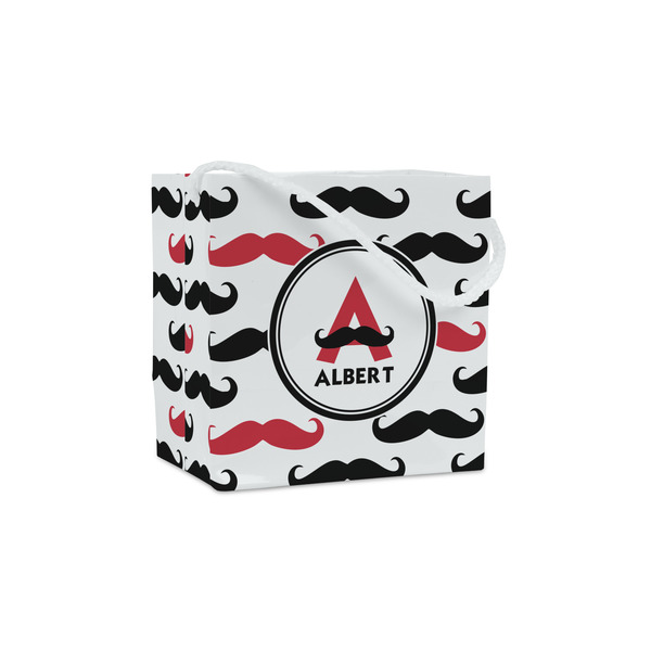 Custom Mustache Print Party Favor Gift Bags - Matte (Personalized)