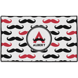 Mustache Print Door Mat - 60"x36" (Personalized)